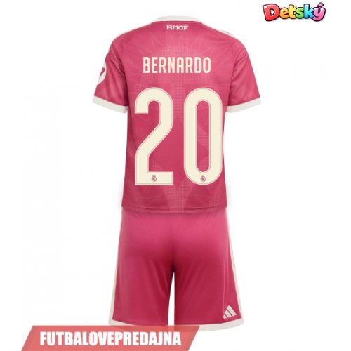 Lacne Dětský Futbalové dres Real Madrid Bernardo Silva #20 2026-27 Krátky Rukáv - Tretina (+ trenírky)